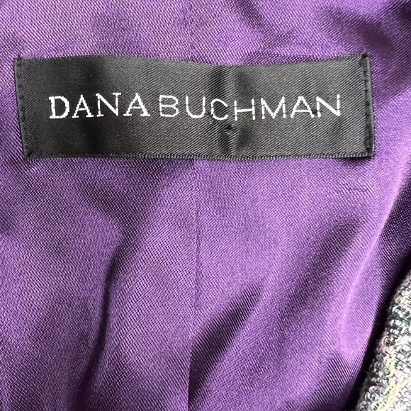 Dana Buchman Women's Green Paisley Single Breasted Blazer Jacket Size 6 - Picture 6 of 10